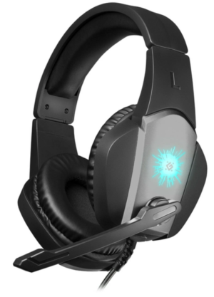 Навушники DEFENDER X-Skull чорно-сіра, 2.1 м