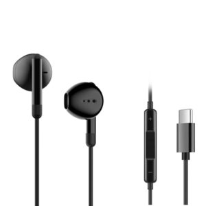 Навушники ERGO VM-730 Type-C Earphones Black