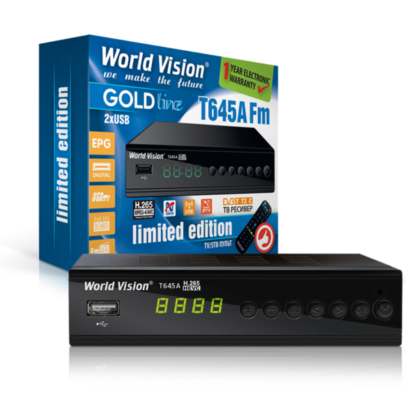 Тюнер T2 World Vision  T645A