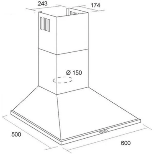Витяжка Artel ART 0760 Prima Inox - Зображення 2