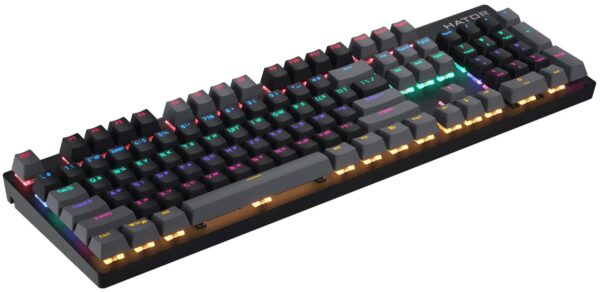 Клавіатура, Hator Starfall Rainbow Origin Blue (Eng/Ukr), USB, Black/Grey ( Gaming ) - Зображення 3