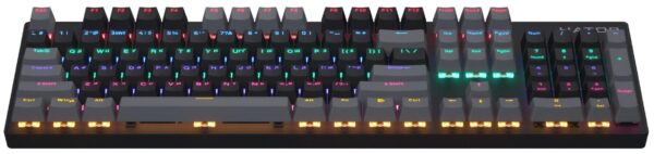 Клавіатура, Hator Starfall Rainbow Origin Blue (Eng/Ukr), USB, Black/Grey ( Gaming ) - Зображення 2