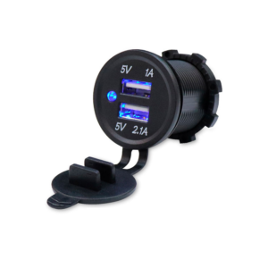 Зарядний пристрій KWG-P1 12-24V 2*USB