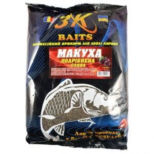 Макуха смажена подрібнена 3К-Baits СЛИВА 1000гр