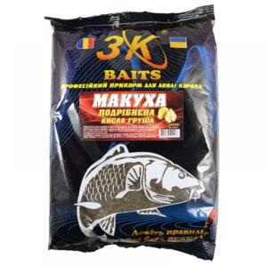 Макуха смажена подрібнена 3К-Baits КИСЛА ГРУША 1000гр