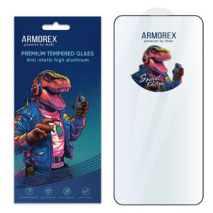 Захисне скло ARMOREX SE 5D Hi-Alumin Antistatic для Apple iPhone 15 Pro Max (Black)