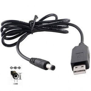 Кабель USB з перетворювачем 5V на 12V 0,5A 5.5*3.5мм DC для роутера