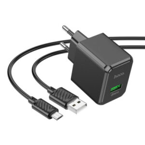 Мережевий Зарядний Пристрій Hoco CS12A (QC3.0) 1USB/3.0A/18W + MicroUSB