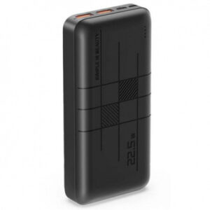 Батарея універсальна XO PR188 20000mAh, 2xUSB, 1xType-C, PD, QC, 22.5W, Black