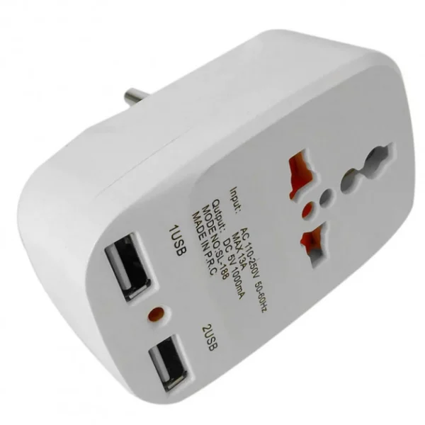 Мережевий зарядний пристрій Travel Adaptor 823 c 2 USB - Зображення 3