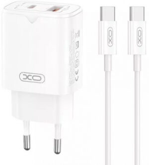 Мережевий зарядний пристрій XO L130 (PD/QC3.0/30W) 1USB/1USB-C + Type-C (NB190A)