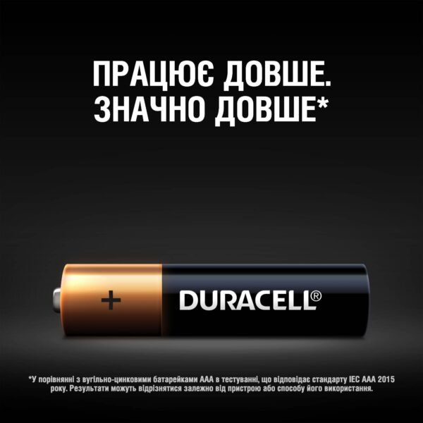 Батарейка DURACELL LR03 MN2400 уп. 1x12 шт. (мізинчик) - Зображення 3
