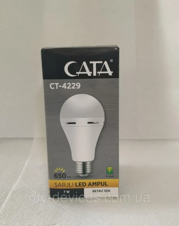 Лампа акумуляторна LED CT-4229 AC 9W DC 3W 6400K