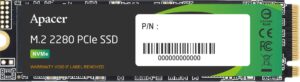 Накопичувач SSD APACER 512GB AS2280P4X M.2 PCIe 3.0 3D TLC (AP512GAS2280P4X-1)