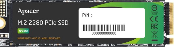 Накопичувач SSD APACER 512GB AS2280P4X M.2 PCIe 3.0 3D TLC (AP512GAS2280P4X-1)