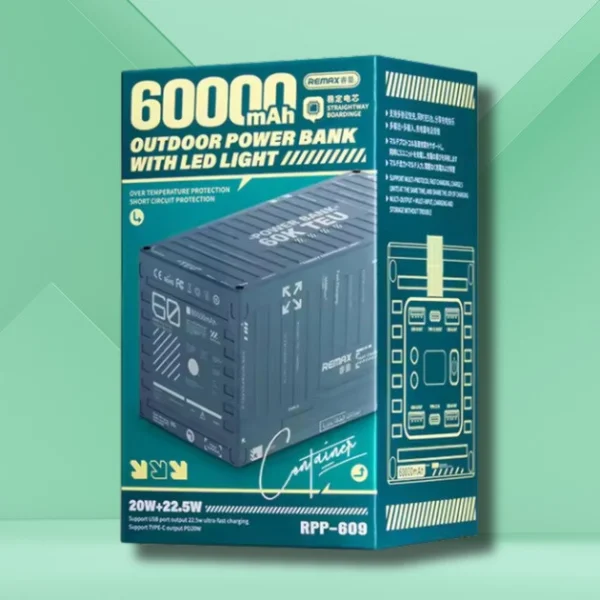 Додаткова батарея Power Bank REMAX RPP-609 60000mAh