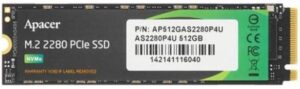 Накопичувач APACER AS2280 512GB M.2 (AP512GAS2280P4U-1)