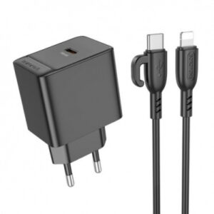 Мережевий зарядний пристрій Borofone BAS15A Erudite PD30W (Type-C + Lightning)