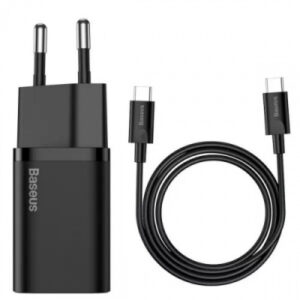Мережевий зарядний пристрій Baseus Super Si 25W (PD/QC3.0) 1Type-C/3A + TypeC - Type-C (TZCCSUP-L01)