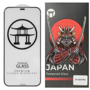 Захисне скло Glass Full Glue Japan Premium 2.0 для Apple iPhone 12/12 Pro (Чорний)