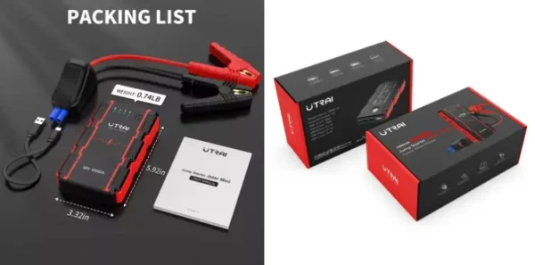 Пусковий пристрій UTRAI mini 13000vAh - Зображення 5