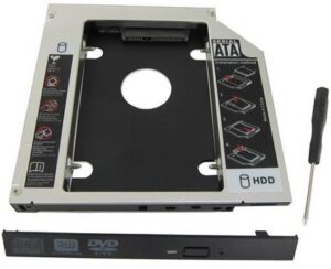 Кишеня (2,5") Maiwo внутрішня для HDD/SSD SATA 3.0, алюміній, товщина.9,5 мм.