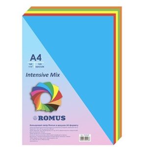 Ватман кольоровий Romus A4 160 г/м2 125 арк Mix Pastel