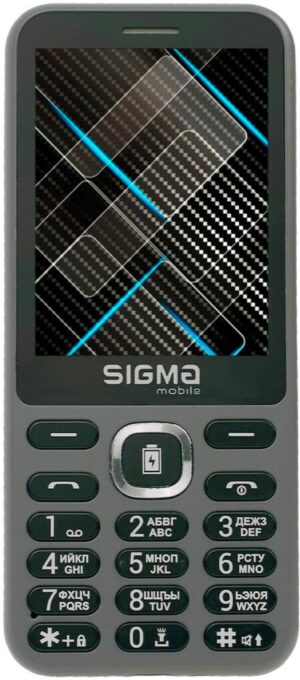 Телефон Sigma X-Style 31 Power Type-C / 2SIM / Grey / 2.8" / SD / BT / 0.3MP / 3100mAh / Моноблок