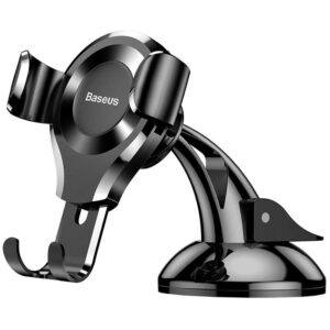 Автотримач Baseus Gravity Car Mount Osculum Type, на присосці Gravity, Black SUYL-XP01