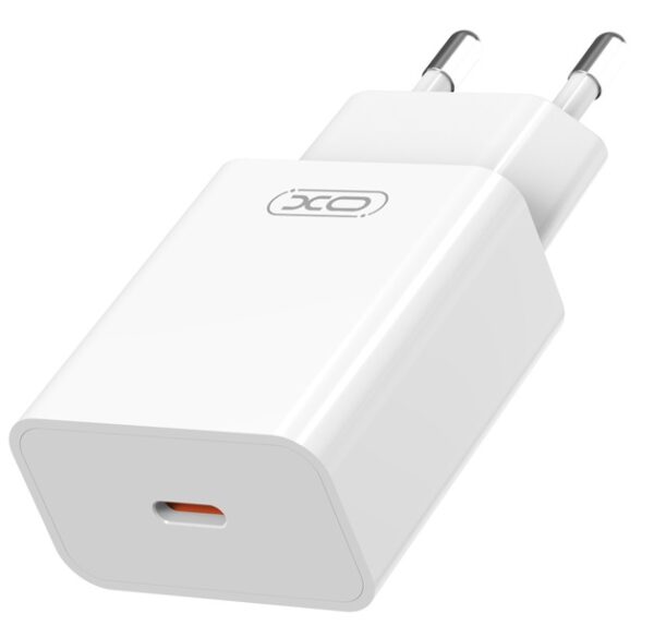 Мережевий зарядний пристрій XO L126 - 20W PD Single port USB-C (Білий) - Зображення 4