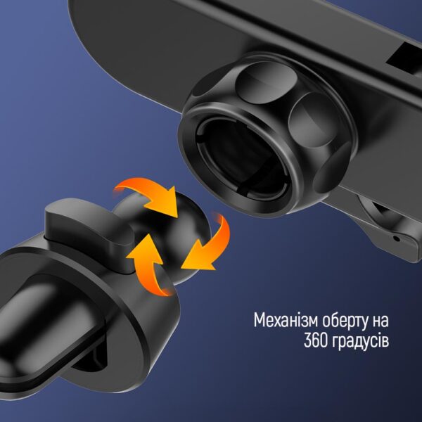Автотримач ColorWay Gravity Sensor Holder, Black - Зображення 8