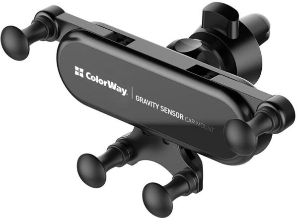 Автотримач ColorWay Gravity Sensor Holder, Black - Зображення 2