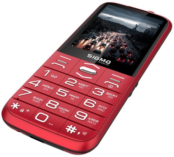 Телефон Sigma Comfort 50 Grace Type-C / 2SIM / Red / 2.8" / SD / BT / 0.3MP / 1700mAh / Моноблок - Зображення 3