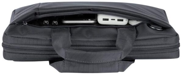 Сумка для ноутбука 13.3" Riva 8221 поліестер Чорна - Зображення 5