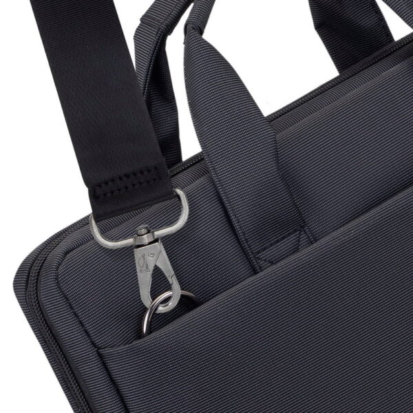 Сумка для ноутбука 13.3" Riva 8221 поліестер Чорна - Зображення 6