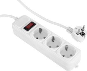 Подовжувач: 220V ProLogix, 3 розетки, 1.8м, 0.75мм, White