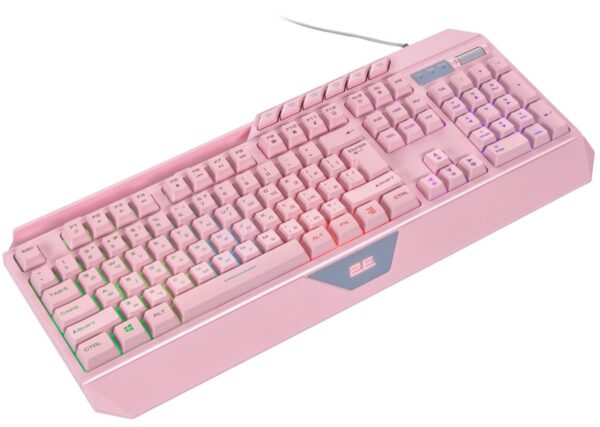 Клавіатура, 2E Gaming KG315 RGB ENG/UKR USB, Pink ( Gaming ) - Зображення 2