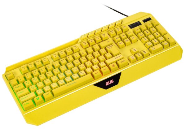 Клавіатура, 2E Gaming KG315 RGB ENG/UKR USB, Yellow ( Gaming ) - Зображення 2
