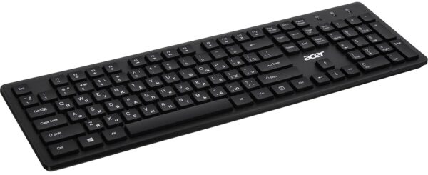 Клавіатура, Acer OKW020 104key ENG/UKR/ru USB, Black - Зображення 4