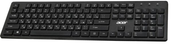 Клавіатура, Acer OKW020 104key ENG/UKR/ru USB, Black - Зображення 3