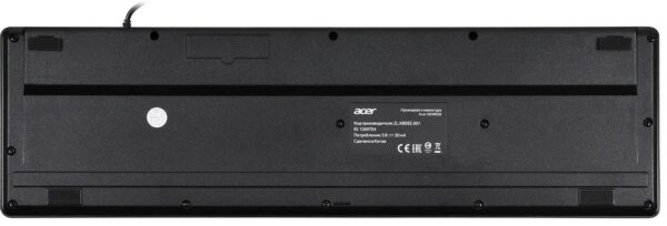 Клавіатура, Acer OKW020 104key ENG/UKR/ru USB, Black - Зображення 8