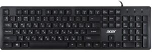 Клавіатура, Acer OKW020 104key ENG/UKR/ru USB, Black