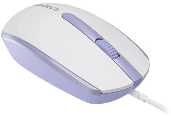 Миша, Canyon M-10 USB, White Lavender - Зображення 4