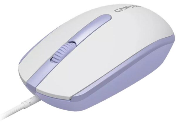 Миша, Canyon M-10 USB, White Lavender - Зображення 3