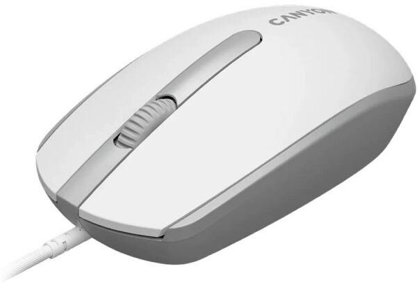 Мишка, Canyon M-10 USB, White Grey - Зображення 3