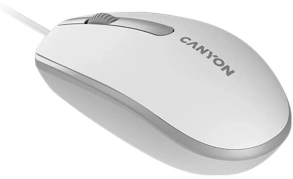 Мишка, Canyon M-10 USB, White Grey - Зображення 2