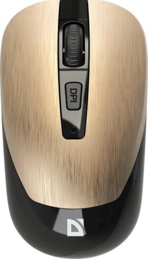 Миша DEFENDER (52994) Wave MM-995, 4D, 800-1600dpi, GOLD, wireless, silent