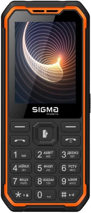 Телефон Sigma X-Style 310 Force Type-C / 2SIM / Black/Orange / 2.8" / SD / BT / 0.3MP / 3000mAh