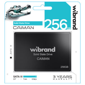 Накопичувач SSD: 256 Gb (2.5") Wibrand Caiman SATA III (R/W: 560/470 Mb/s)