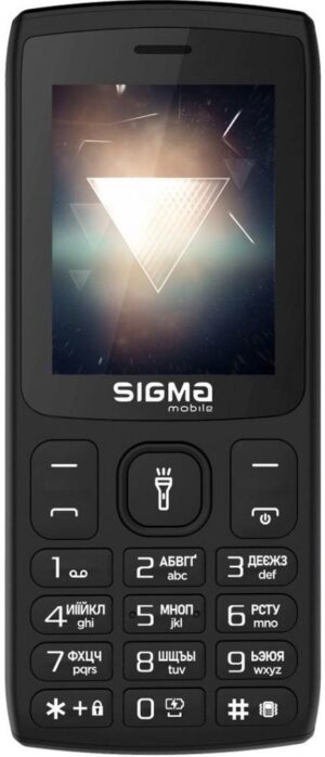 Телефон SigmaX-Style 34 NRG / 2SIM / Black / 2.4" / SD / BT / 0.3MP / 4050mAh / Моноблок